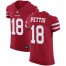 Nike San Francisco 49ers #18 Dante Pettis Red Team Color Mens Stitched NFL Vapor Untouchable Elite Jersey