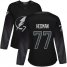 Adidas Tampa Bay Lightning #77 Victor Hedman Black Alternate Authentic Womens Stitched NHL Jersey