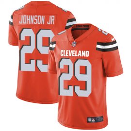 Nike Cleveland Browns #29 Duke Johnson Jr Orange Alternate Mens Stitched NFL Vapor Untouchable Limited Jersey
