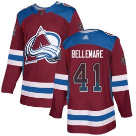 Adidas Colorado Avalanche #41 Pierre-Edouard Bellemare Burgundy Home Authentic Drift Fashion Stitched NHL Jersey