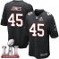 Nike Atlanta Falcons #45 Deion Jones Black Alternate Super Bowl LI 51 Youth Stitched NFL Elite Jersey