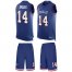 Nike Buffalo Bills #14 Stefon Diggs Royal Blue Team Color Mens Stitched NFL Limited Tank Top Suit Jersey