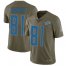 Nike Detroit Lions #81 Calvin Johnson Olive Youth Stitched NFL Limited 2017 Salute to Service Jersey