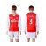 Arsenal #3 Gibbs Red Home Long Sleeves Soccer Club Jersey