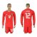 Argentina #12 Guzman Red Long Sleeves Goalkeeper Soccer Country Jersey