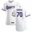 Texas Rangers #70 Brock Burke Mens Nike White Home 2020 Authentic Player MLB Jersey