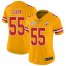 Nike Kansas City Chiefs #55 Frank Clark Gold Womens Super Bowl LV Bound Stitched NFL Limited Inverted Legend Jersey
