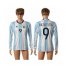 Argentina #9 Batistuta Home Long Sleeves Soccer Country Jersey