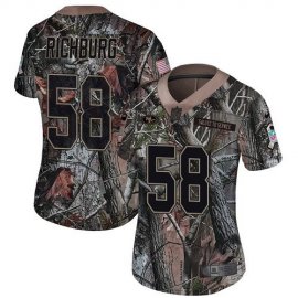 Nike San Francisco 49ers #58 Weston Richburg Camo Womens Stitched NFL Limited Rush Realtree Jersey