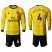 Arsenal #4 Mertesacker Away Long Sleeves Soccer Club Jersey