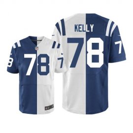 Nike Indianapolis Colts #78 Ryan Kelly Royal Blue/White Mens Stitched NFL Elite Split Jersey