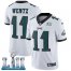 Nike Philadelphia Eagles #11 Carson Wentz White Super Bowl LII Mens Stitched NFL Vapor Untouchable Limited Jersey
