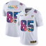 Cincinnati Cincinnati Bengals #85 Tee Higgins Mens White Nike Multi-Color 2020 NFL Crucial Catch Limited NFL Jersey
