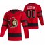 Ottawa Senators Custom Red Mens Adidas 2020-21 Reverse Retro Alternate NHL Jersey