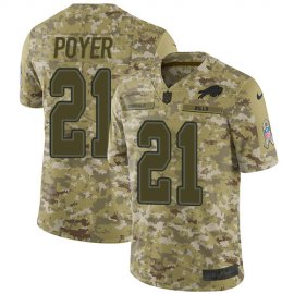 Nike Buffalo Bills #21 Jordan Poyer Camo Mens Stitched NFL Limited 2018 Salute To Service Jersey