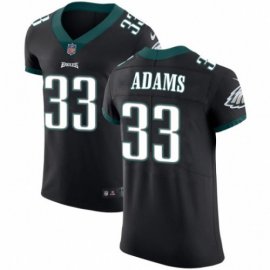 Nike Philadelphia Eagles #33 Josh Adams Black Alternate Mens Stitched NFL Vapor Untouchable Elite Jersey