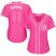 Chicago Cubs #11 Yu Darvish Pink Fashion Womens Stitched MLB Jersey