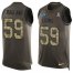 Nike Detroit Lions #59 Reggie Ragland Green Mens Stitched NFL Limited Salute To Service Tank Top Jersey