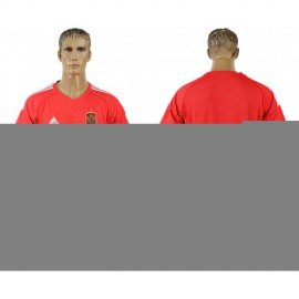 Spain Red Goalkeeper 2018 FIFA World Cup Soccer Jersey