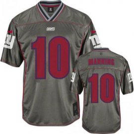 Nike New York Giants #10 Eli Manning Grey Mens Stitched NFL Elite Vapor Jersey