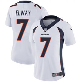 Nike Denver Broncos #7 John Elway White Womens Stitched NFL Vapor Untouchable Limited Jersey