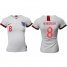 Womens England #8 Henderson Home Soccer Country Jersey
