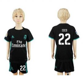 Real Madrid #22 Isco Away Kid Soccer Club Jersey