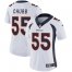 Nike Denver Broncos #55 Bradley Chubb White Womens Stitched NFL Vapor Untouchable Limited Jersey