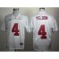 Alabama Crimson Tide 4 T.J Yeldon White College Football Jersey