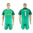 Atletico Madrid #1 Moya Green Goalkeeper Soccer Club Jersey