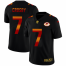 Green Bay Packers #7 Mason Crosby Mens Black Nike Red Orange Stripe Vapor Limited NFL Jersey