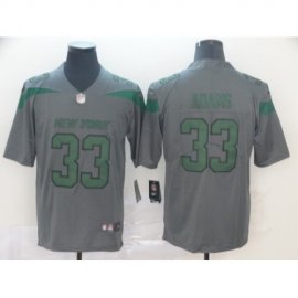 Nike New York Jets #33 Jamal Adams Gray Mens Stitched NFL Limited Inverted Legend Jersey