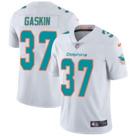 Nike Miami Dolphins #37 Myles Gaskin White Mens Stitched NFL Vapor Untouchable Limited Jersey