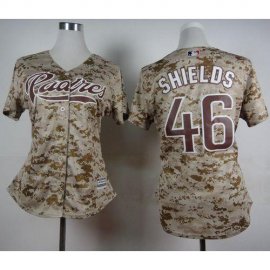 San Diego Padres #46 Craig Kimbrel Camo Alternate 2 Womens Stitched MLB Jersey