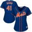 New York Mets #41 Tom Seaver Blue Alternate Womens Stitched MLB Jersey