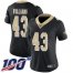 Nike New Orleans Saints #43 Marcus Williams Black Team Color Womens Stitched NFL 100th Season Vapor Limited Jersey