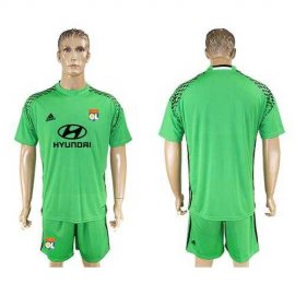 Lyon Blank Green Goalkeeper Soccer Club Jersey