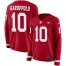 Nike San Francisco 49ers #10 Jimmy Garoppolo Red Team Color Womens Stitched NFL Limited Therma Long Sleeve Jersey