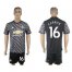 Manchester United #16 Carrick Black Soccer Club Jersey