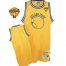 Warriors Blank Gold Throwback The Finals Patch Stitched NBA Jersey