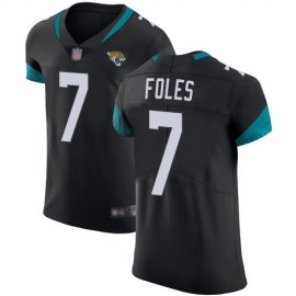 Nike Jacksonville Jaguars #7 Nick Foles Black Team Color Mens Stitched NFL Vapor Untouchable Elite Jersey