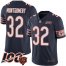Nike Chicago Bears #32 David Montgomery Navy Blue Team Color Mens Stitched NFL 100th Season Vapor Limited Jersey
