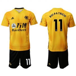 Wolves #11 Rui Pa Tricio Home Soccer Club Jersey