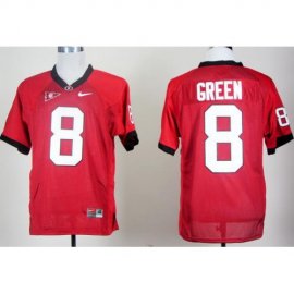Georgia Bulldogs 8# AJ Green Red College Football NCAA Jerseys