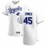 Kansas City Royals #45 Kyle Zimmer Mens Nike White Home 2020 Authentic Player MLB Jersey