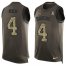Nike Baltimore Ravens #4 Sam Koch Green Mens Stitched NFL Limited Salute To Service Tank Top Jersey