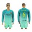 Barcelona #6 Aleix Vidal Sec Away Long Sleeves Soccer Club Jersey
