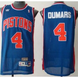 Detroit Pistons 4 Joe Dumars Blue Throwback NBA Jerseys Cheap