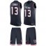 Nike Houston Texans #13 Brandin Cooks Navy Blue Team Color Mens Stitched NFL Limited Tank Top Suit Jersey