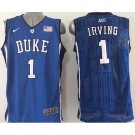 Duke Blue Devils #1 Kyrie Irving Blue Basketball Stitched NCAA Jersey